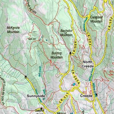 Topographical Map for CO Unit 76 Preview 3