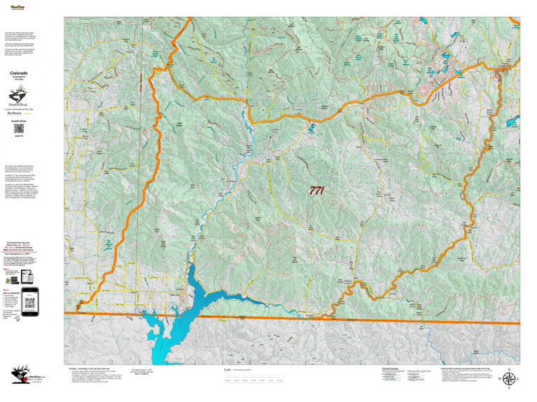 Topographical Map for CO Unit 771 by Divas de la Caza | Avenza Maps
