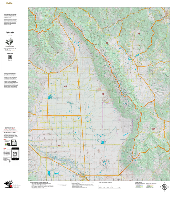 Topographical Map for CO Unit 82 by Divas de la Caza | Avenza Maps