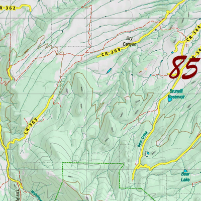 Topographical Map for CO Unit 85 Preview 2