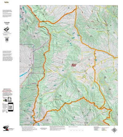 Topographical Map for CO Unit 861 Preview 1