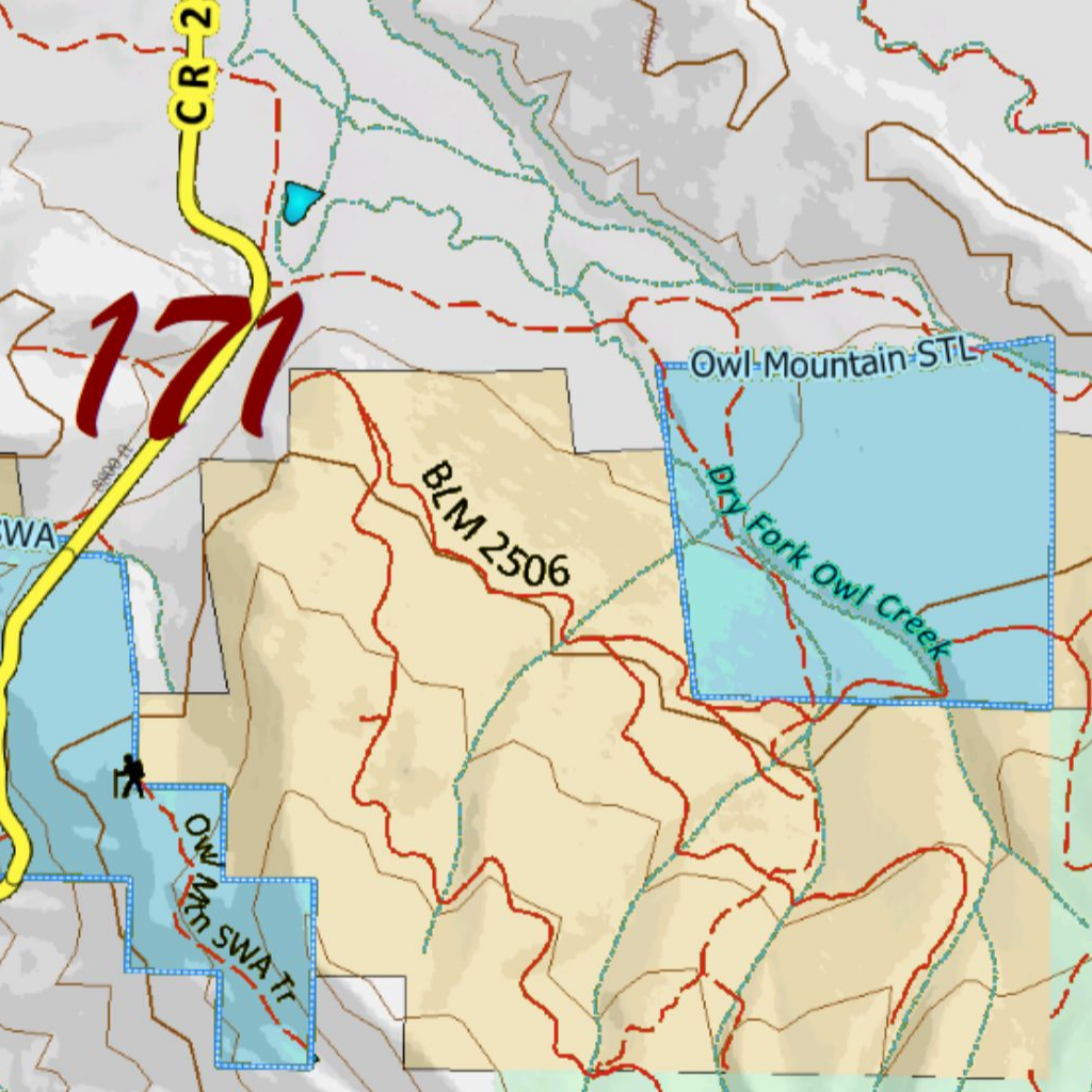 Turkey Concentrations for CO Unit 171 Map by Divas de la Caza | Avenza Maps