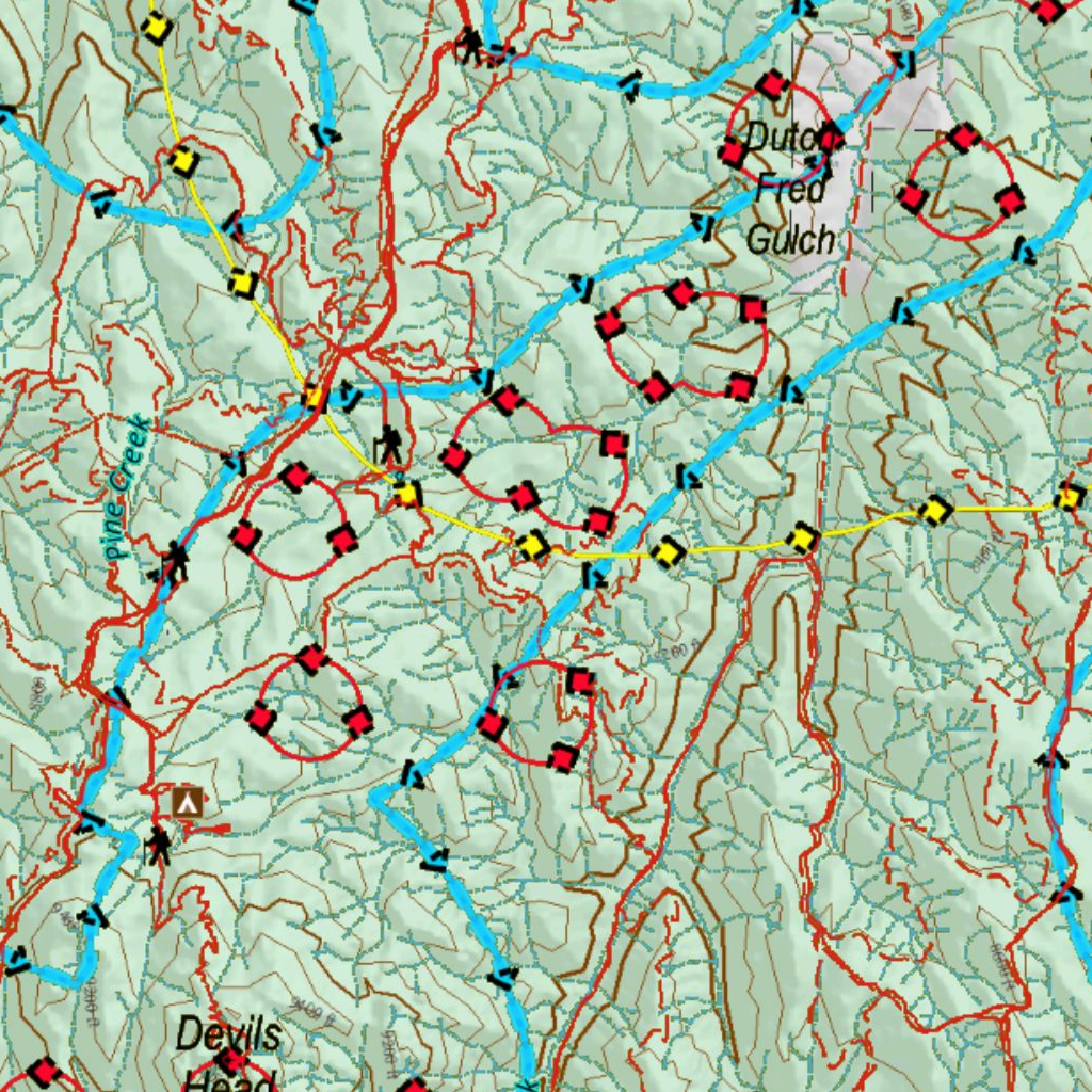 Turkey Concentrations for CO Unit 51 Map by Divas de la Caza | Avenza Maps