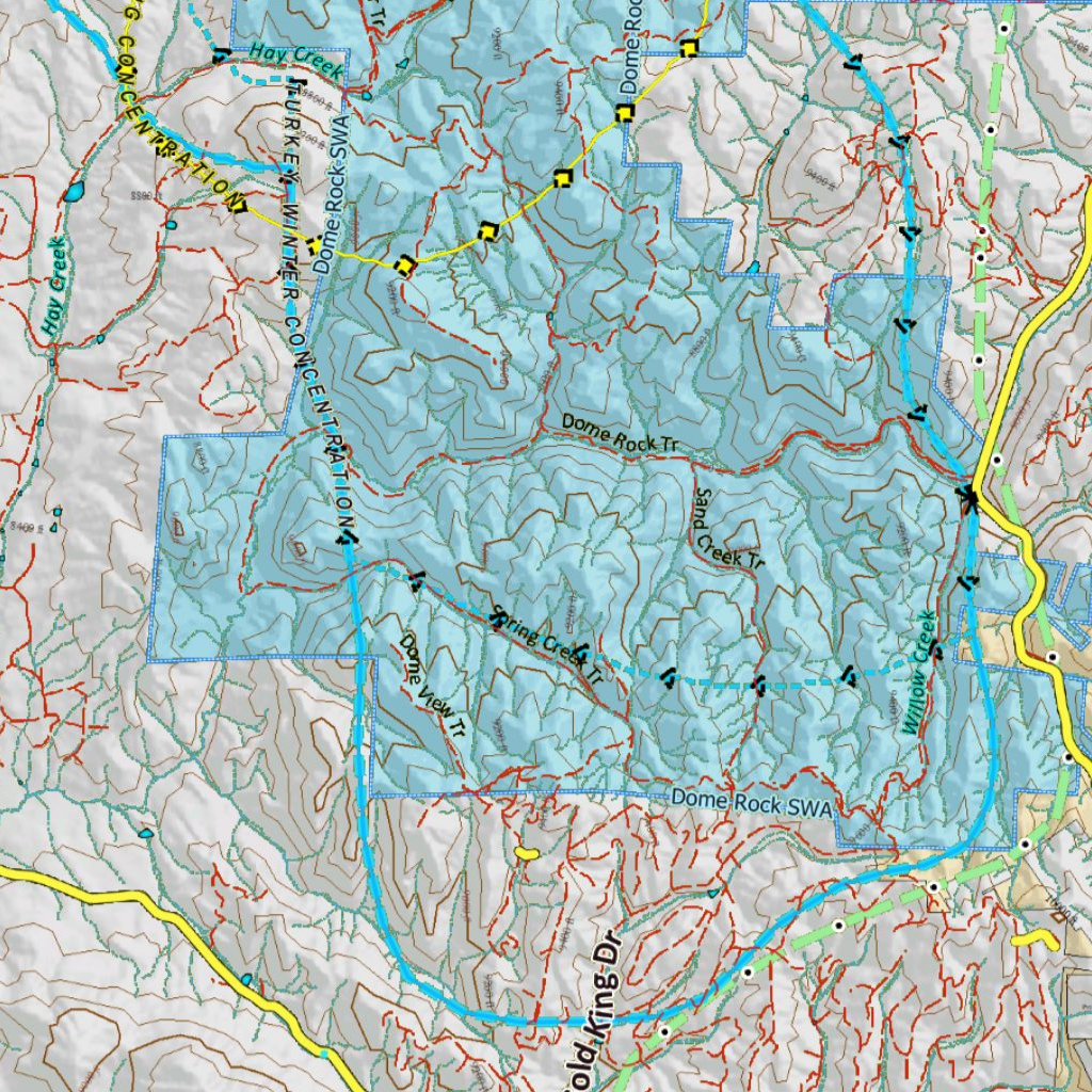 Turkey Concentrations for CO Unit 581 Map by Divas de la Caza | Avenza Maps