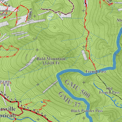DIY Hunting Maps Colorado GMU 500 Topographic Hunting Map digital map
