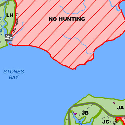 DoD USMC Camp Lejeune MCB Camp Lejeune & MCAS New River Hunting & Fishing Map (Updated August 2023) digital map