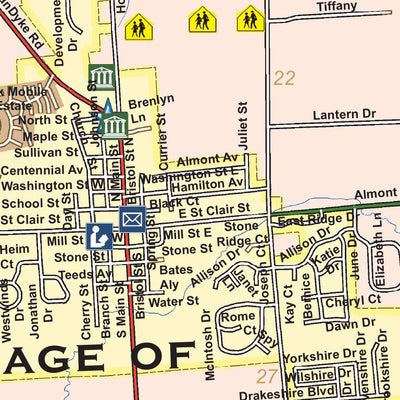 Donald Dale Milne Almont Township, Lapeer County, MI digital map