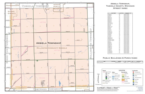 Donald Dale Milne Arbela Township, Tuscola County, Michigan digital map