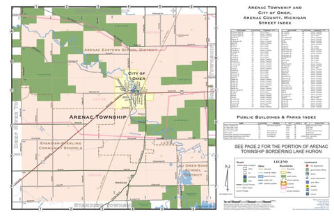 Donald Dale Milne Arenac Township, Arenac County, MI (NW part) digital map
