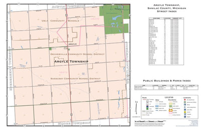 Donald Dale Milne Argyle Township, Sanilac County, Michigan digital map