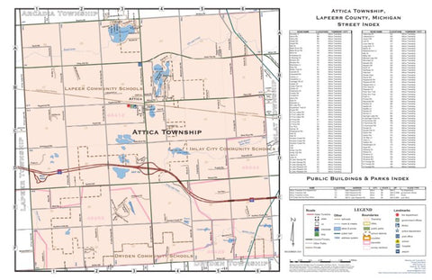 Donald Dale Milne Attica Township, Lapeer County, MI digital map