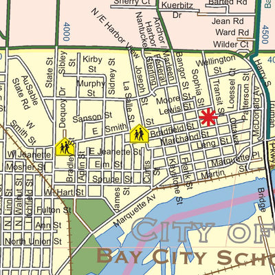 Donald Dale Milne Bangor Township, Bay County, MI digital map