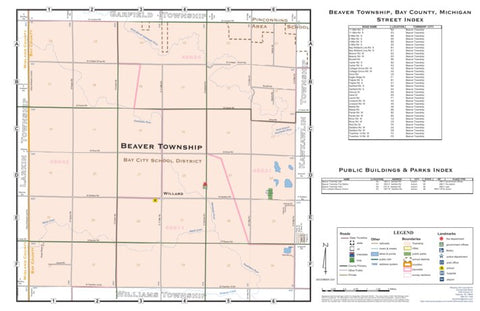 Donald Dale Milne Beaver Township, Bay County, MI digital map