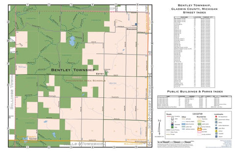 Donald Dale Milne Bentley Township, Gladwin County, Michigan digital map