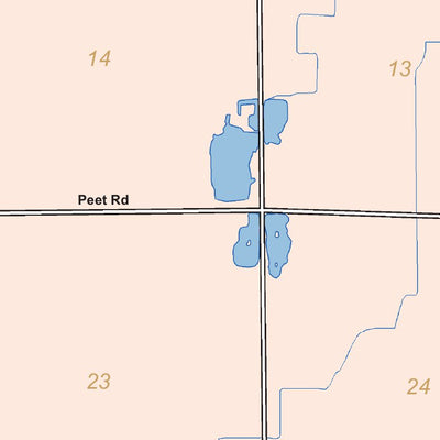 Donald Dale Milne Brady Township and Village of Oakley, Saginaw County, Michigan digital map