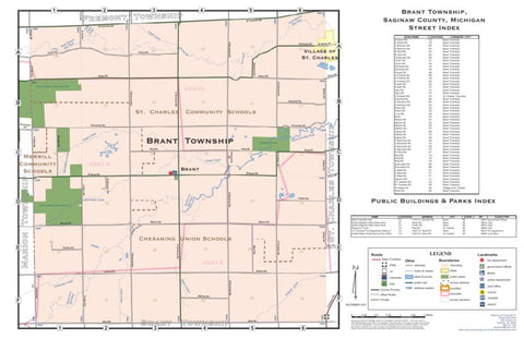 Donald Dale Milne Brant Township, Saginaw County, Michigan digital map