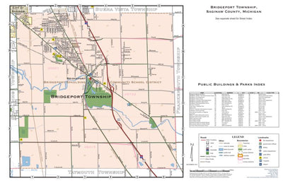 Donald Dale Milne Bridgeport Township, Saginaw County, Michigan digital map