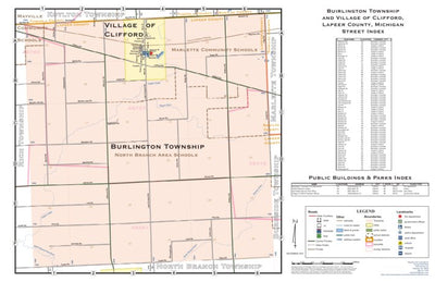 Donald Dale Milne Burlington Township, Lapeer County, MI digital map