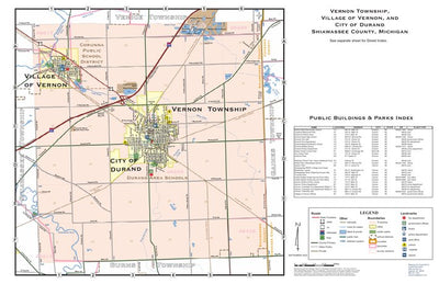 Vernon Township, Village of Vernon, and City of Durand, Shiawassee County, Michigan Preview 1
