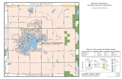 Donald Dale Milne Butman Township, Gladwin County, Michigan digital map
