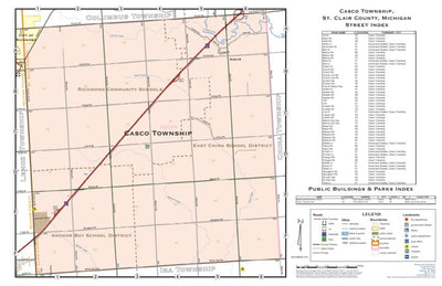 Donald Dale Milne Casco Township, St. Clair County, MI digital map