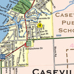 Donald Dale Milne Caseville Township and City of Caseville, Huron County, Michigan digital map