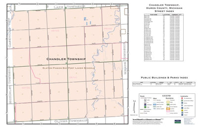 Donald Dale Milne Chandler Township, Huron County, Michigan digital map