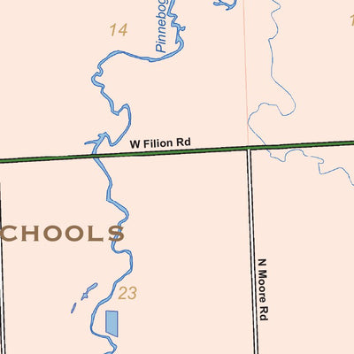 Donald Dale Milne Chandler Township, Huron County, Michigan digital map