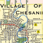 Donald Dale Milne Chesaning Township and Village of Chesaning, Saginaw County, Michigan digital map