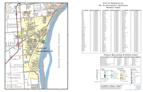 Donald Dale Milne City of Marysville, St. Clair County, MI digital map