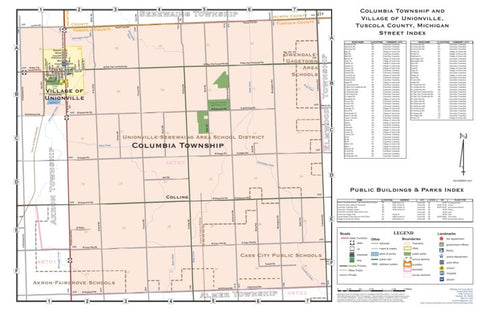 Donald Dale Milne Columbia Township, Tuscola County, Michigan digital map