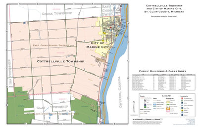 Donald Dale Milne Cottrellville Township, St. Clair County, MI digital map