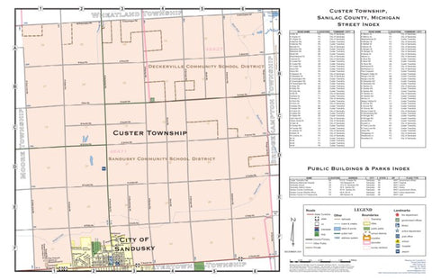 Donald Dale Milne Custer Township, Sanilac County, Michigan digital map