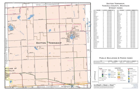 Donald Dale Milne Dayton Township, Tuscola County, Michigan digital map