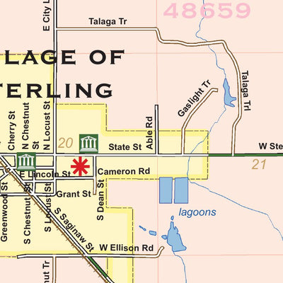Donald Dale Milne Deep River Township, Arenac County, MI digital map