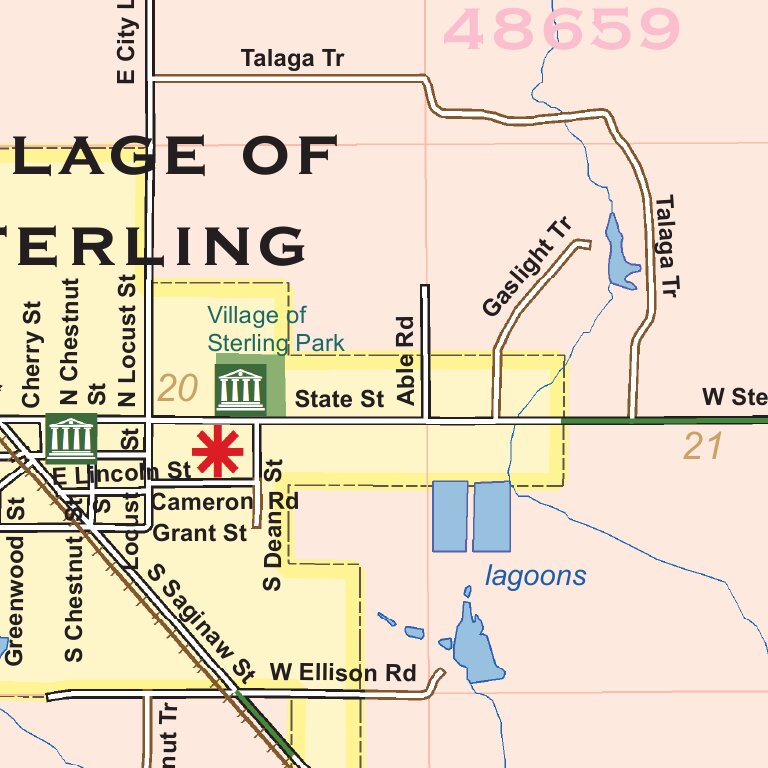 Deep River Township, Arenac County, MI Map by Donald Dale Milne ...