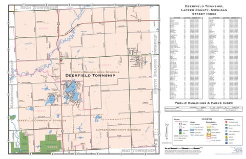 Donald Dale Milne Deerfield Township, Lapeer County, MI digital map