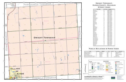 Donald Dale Milne Dwight Township, Huron County, Michigan digital map