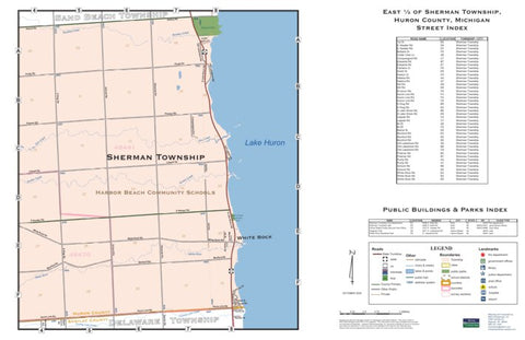 Donald Dale Milne East ½ Sherman Township, Huron County, Michigan digital map