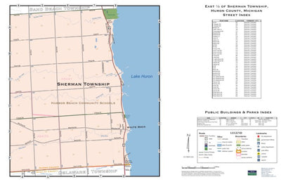 Donald Dale Milne East ½ Sherman Township, Huron County, Michigan digital map