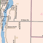 Donald Dale Milne Edenville Township, Midland County, Michigan digital map