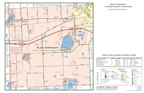 Donald Dale Milne Elba Township, Lapeer County, MI digital map