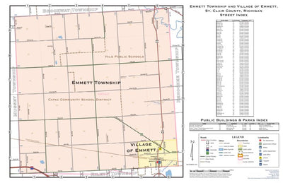 Donald Dale Milne Emmett Township, St. Clair County, MI digital map