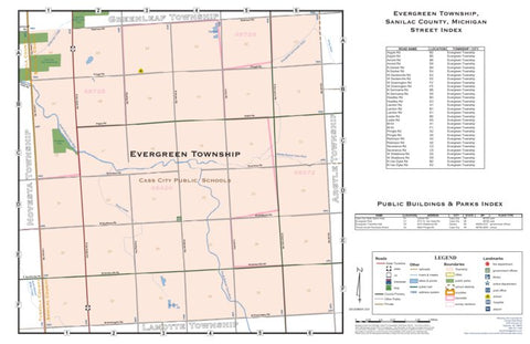 Donald Dale Milne Evergreen Township, Sanilac County, Michigan digital map