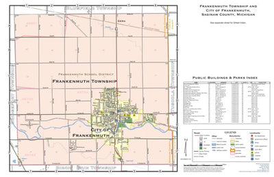 Donald Dale Milne Frankenmuth Township and City of Frankenmuth, Saginaw County, Michigan digital map