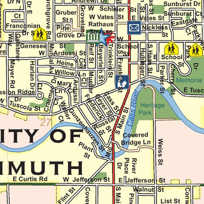 Donald Dale Milne Frankenmuth Township and City of Frankenmuth, Saginaw County, Michigan digital map