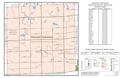 Donald Dale Milne Fremont Township, Saginaw County, Michigan digital map