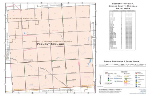 Donald Dale Milne Fremont Township, Sanilac County, Michigan digital map