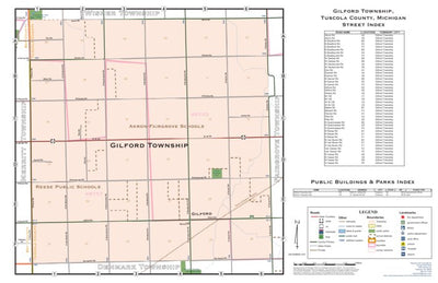 Donald Dale Milne Gilford Township, Tuscola County, Michigan digital map