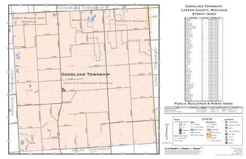 Donald Dale Milne Goodland Township, Lapeer County, MI digital map